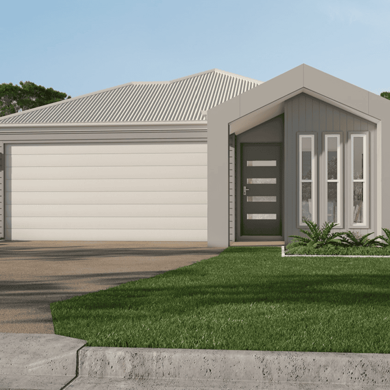 Artist's impression of a modern four-bedroom investment home with double garage in Park Ridge, Logan, Brisbane South