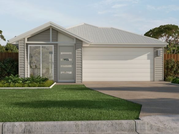 Floor plan of a 190.49 m² four-bedroom investment property in Park Ridge featuring a separate study, open-plan living areas, covered outdoor patio and double garage